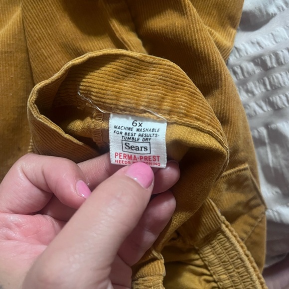 Vintage Sears Mustard Corduroy Pants - Picture 4 of 4